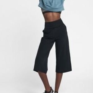 Nike Bliss Studio High-Rise Foldover Wide Leg Crop Dri Pant